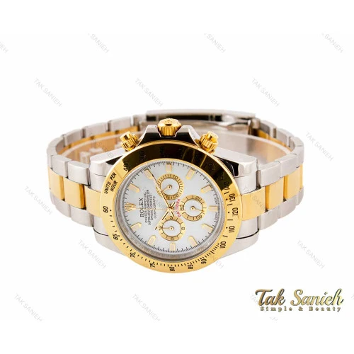 ساعت رولکس مردانه سه موتوره دیتونا دو رنگ طلایی Rolex-3174-G