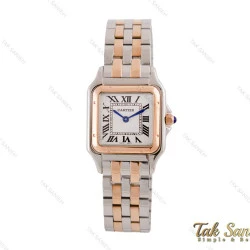 ساعت مچی کارتیر پنتر زنانه دورنگ رزگلد مدیوم Cartier-3190-L