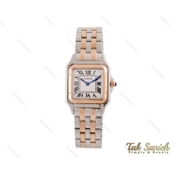 ساعت مچی کارتیر پنتر زنانه دورنگ رزگلد مدیوم Cartier-3190-L