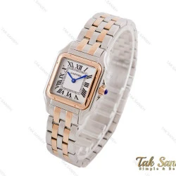 ساعت مچی کارتیر پنتر زنانه دورنگ رزگلد مدیوم Cartier-3190-L