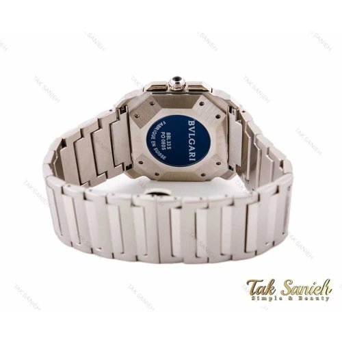ساعت بولگاری مردانه سه موتوره سیلور مشکی Bvlgari-3221-G