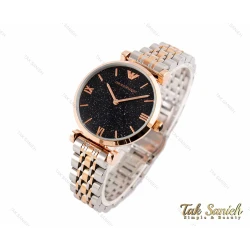 ساعت امپریو آرمانی زنانه رزگلد نقره ای صفحه کهکشانی Armani-2900-L