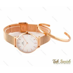 ست ساعت و دستبند دنیل ولینگتون زنانه رزگلد Daniel-2915-L