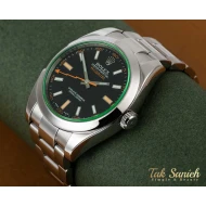 ساعت رولکس میلگاس مردانه اتوماتیک سیلور مشکی Rolex-2989-G