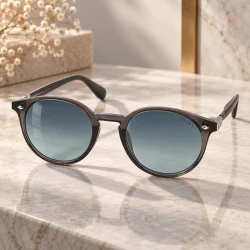 عینک آفتابی زنانه پرادا R2803-6 فیلی شیشه سرمه ای Prada-10047-U