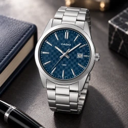 ساعت کاسیو MTP-VD03D-2A2U مردانه سیلور صفحه سرمه ای Casio-11425-G